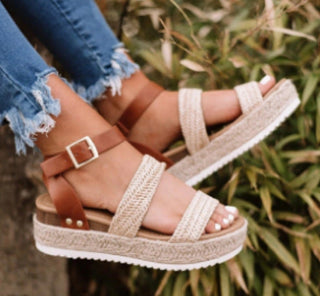 Casual Luxor X Buckle Sandals