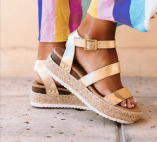 Casual Luxor X Buckle Sandals